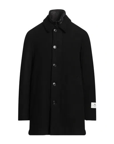 Peuterey Man Coat Black Size Xl Wool, Polyester, Polyurethane