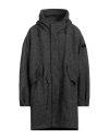 Peuterey Man Coat Charcoal Size M Viscose, Polyester, Wool