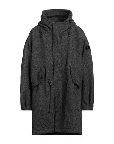 Peuterey Man Coat Charcoal Size M Viscose, Polyester, Wool