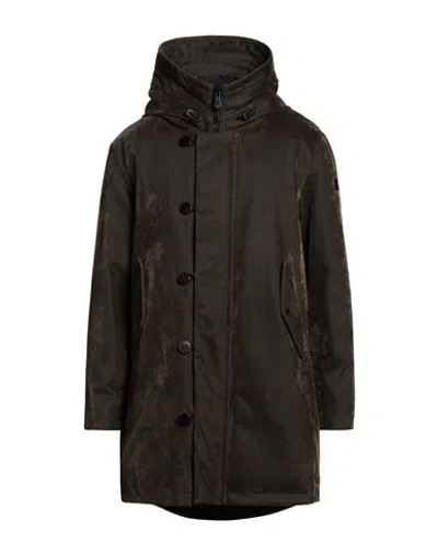Peuterey Man Coat Military Green Size Xl Cotton, Viscose, Polyester