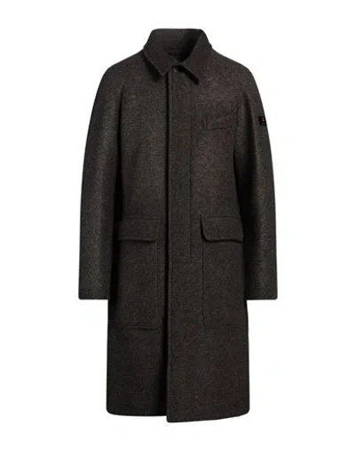 Peuterey Man Coat Khaki Size M Viscose, Polyester, Wool, Virgin Wool