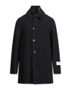 Peuterey Man Coat Black Size Xl Wool, Polyester, Polyurethane In Black