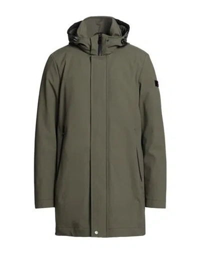 Peuterey Man Coat Military Green Size Xxl Polyamide, Elastane In Multi