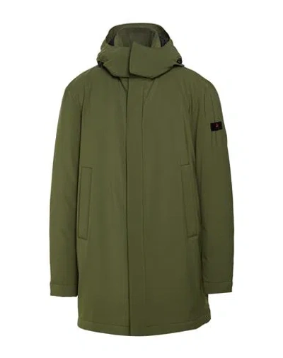 Peuterey Man Coat Military Green Size Xxl Polyester, Elastane