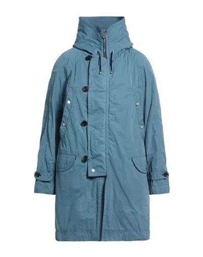 Peuterey Man Coat Slate Blue Size S Polyamide