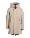 Peuterey Man Coat Taupe Size Xxl Polyamide, Elastane