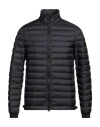 Peuterey Man Down Jacket Midnight Blue Size S Polyamide In Black