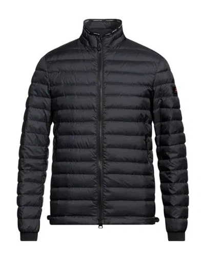 Peuterey Man Down Jacket Midnight Blue Size S Polyamide In Blue