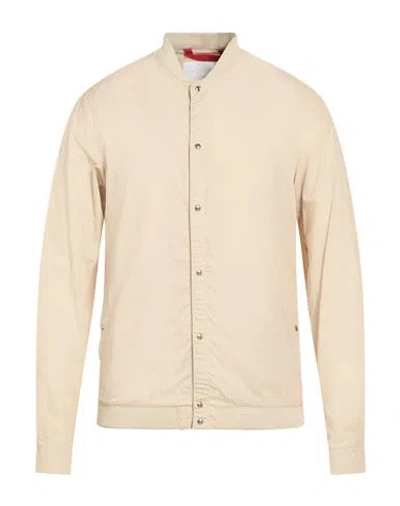 Peuterey Man Jacket Beige Size Xxl Cotton In Neutral