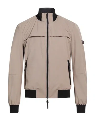 Peuterey Man Jacket Beige Size Xxl Polyester, Elastane In Nude
