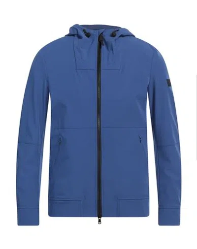 Peuterey Man Jacket Blue Size Xl Polyamide, Viscose, Elastane