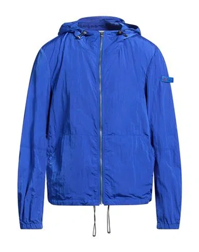 Peuterey Man Jacket Bright Blue Size Xxl Polyamide