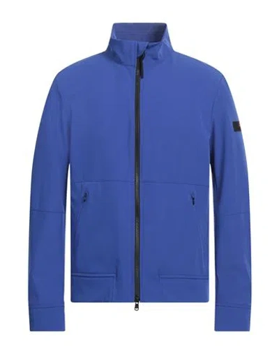 Peuterey Man Jacket Bright Blue Size Xxl Polyamide, Polyester, Elastane