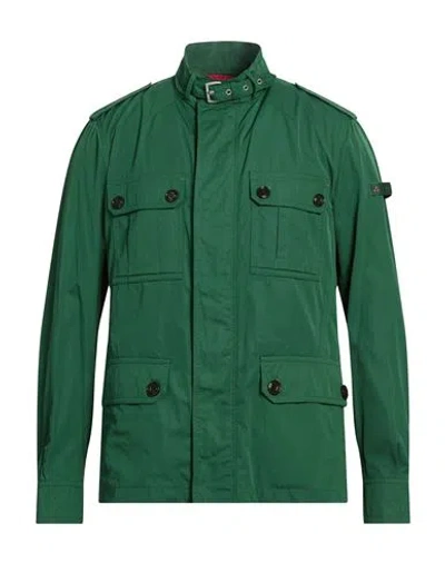 Peuterey Man Jacket Green Size Xl Polyester