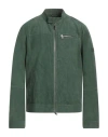 Peuterey Man Jacket Green Size Xxl Goat Skin