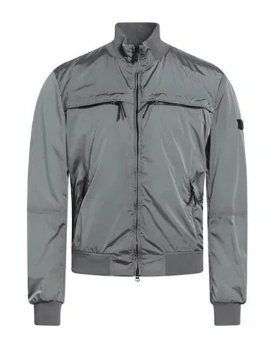 Peuterey Man Jacket Grey Size L Polyamide In Gray