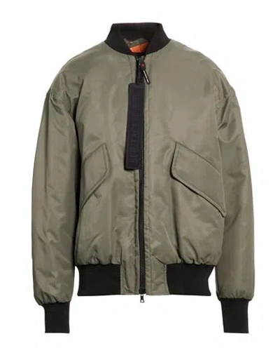 Peuterey Man Jacket Grey Size Xl Polyamide In Green