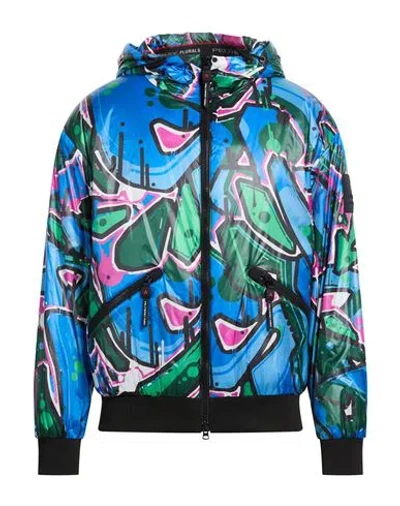 Peuterey Man Jacket Light Blue Size Xxl Polyamide