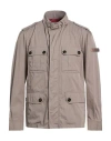 Peuterey Man Jacket Light Brown Size L Polyester In Gray