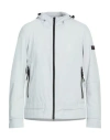 Peuterey Man Jacket Light Grey Size Xl Polyester, Elastane In Gray