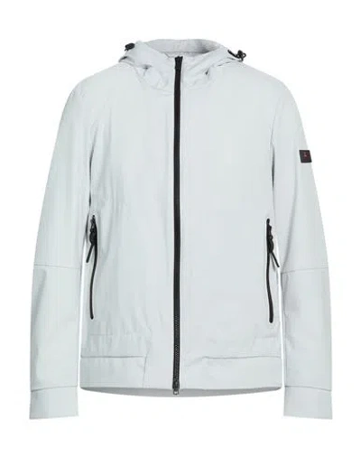 Peuterey Man Jacket Light Grey Size Xl Polyester, Elastane In Gray