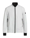Peuterey Man Jacket Light Grey Size Xl Polyester, Elastane In White