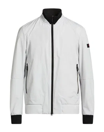 Peuterey Man Jacket Light Grey Size Xl Polyester, Elastane In White
