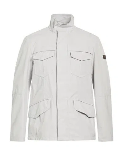 Peuterey Man Jacket Light Grey Size Xxl Polyester, Elastane In Gray