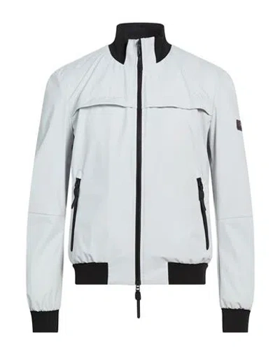 PEUTEREY PEUTEREY MAN JACKET LIGHT GREY SIZE XXL POLYESTER, ELASTANE