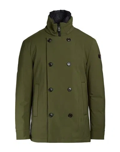 Peuterey Man Jacket Military Green Size S Polyester, Elastane