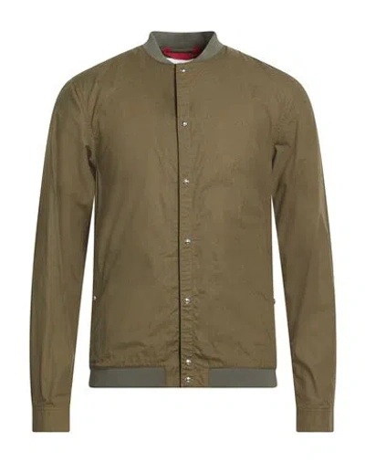 Peuterey Man Jacket Military Green Size Xxl Cotton