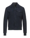 Peuterey Man Jacket Navy Size Xxl Goat Skin, Polyester, Elastane In Blue