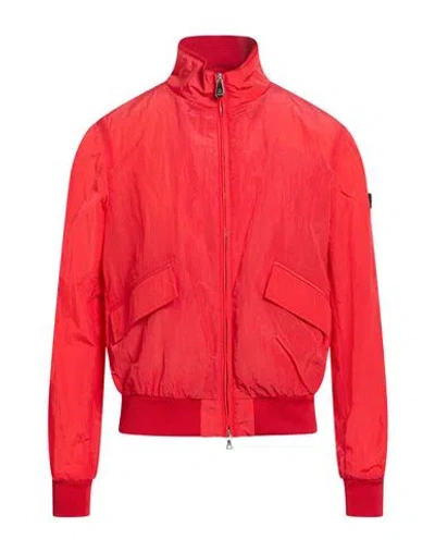 Peuterey Man Jacket Red Size M Polyamide