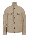 Peuterey Man Jacket Sand Size Xl Cotton, Linen
