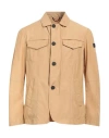 Peuterey Man Jacket Sand Size Xl Cotton, Polyamide In Beige