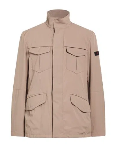 Peuterey Man Jacket Sand Size Xxl Polyester, Elastane In Brown