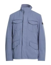 Peuterey Man Jacket Slate Blue Size Xxl Polyamide, Polyester In Blue