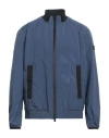 Peuterey Man Jacket Slate Blue Size Xxl Polyamide, Elastane