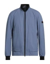 Peuterey Man Jacket Slate Blue Size Xxl Polyester, Elastane