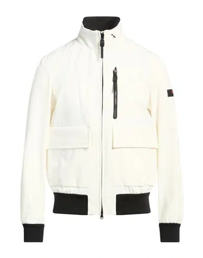 Peuterey Man Jacket White Size M Polyamide, Polyester, Elastane