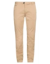 Peuterey Man Pants Camel Size 42 Cotton, Elastane In Neutral