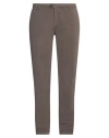 Peuterey Man Pants Taupe Size 38 Cotton, Elastane In Grey