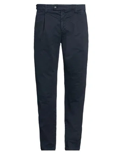 Peuterey Man Pants Midnight Blue Size 42 Cotton, Elastane