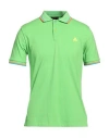 Peuterey Man Polo Shirt Lime Green Size Xxl Cotton, Elastane