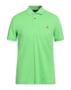 Peuterey Man Polo Shirt Acid Green Size Xl Cotton