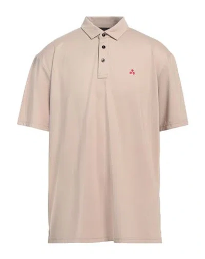 Peuterey Man Polo Shirt Beige Size 3xl Cotton