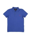 Peuterey Man Polo Shirt Blue Size 16 Cotton In Blue