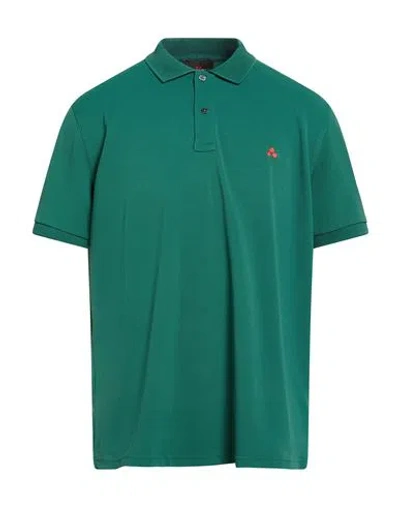 Peuterey Man Polo Shirt Emerald Green Size 3xl Polyamide, Elastane