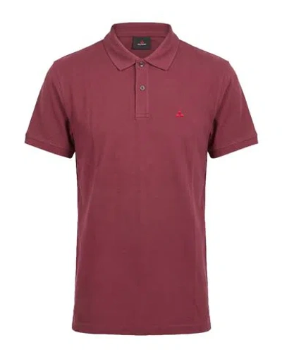 Peuterey Man Polo Shirt Garnet Size L Cotton