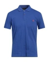 Peuterey Man Polo Shirt Light Blue Size Xxl Cotton